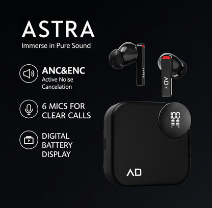 Alpha & Delta Astra ANC Triple Mic True Wireless Earphones