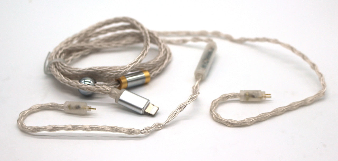 2pin 8 Core SPC mark 2 cable Type-C/Lightning w/mic