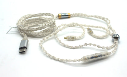 2pin 8 Core SPC mark 2 cable Type-C/Lightning w/mic